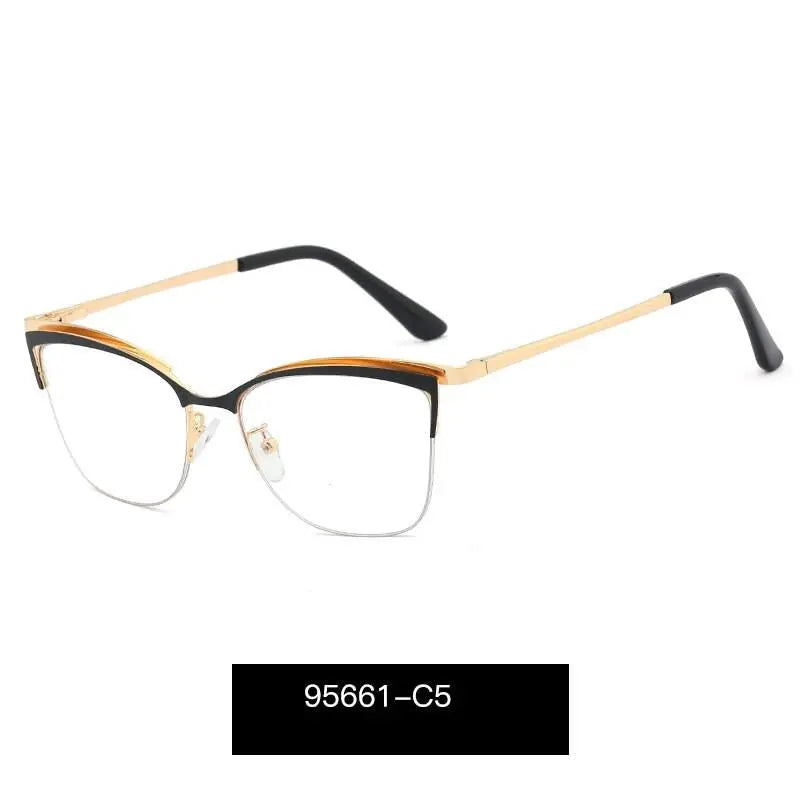 Women's Cat Eye Full Rim TR90 Prescription Glasses 95661 — view 7 | Rx Spectacle