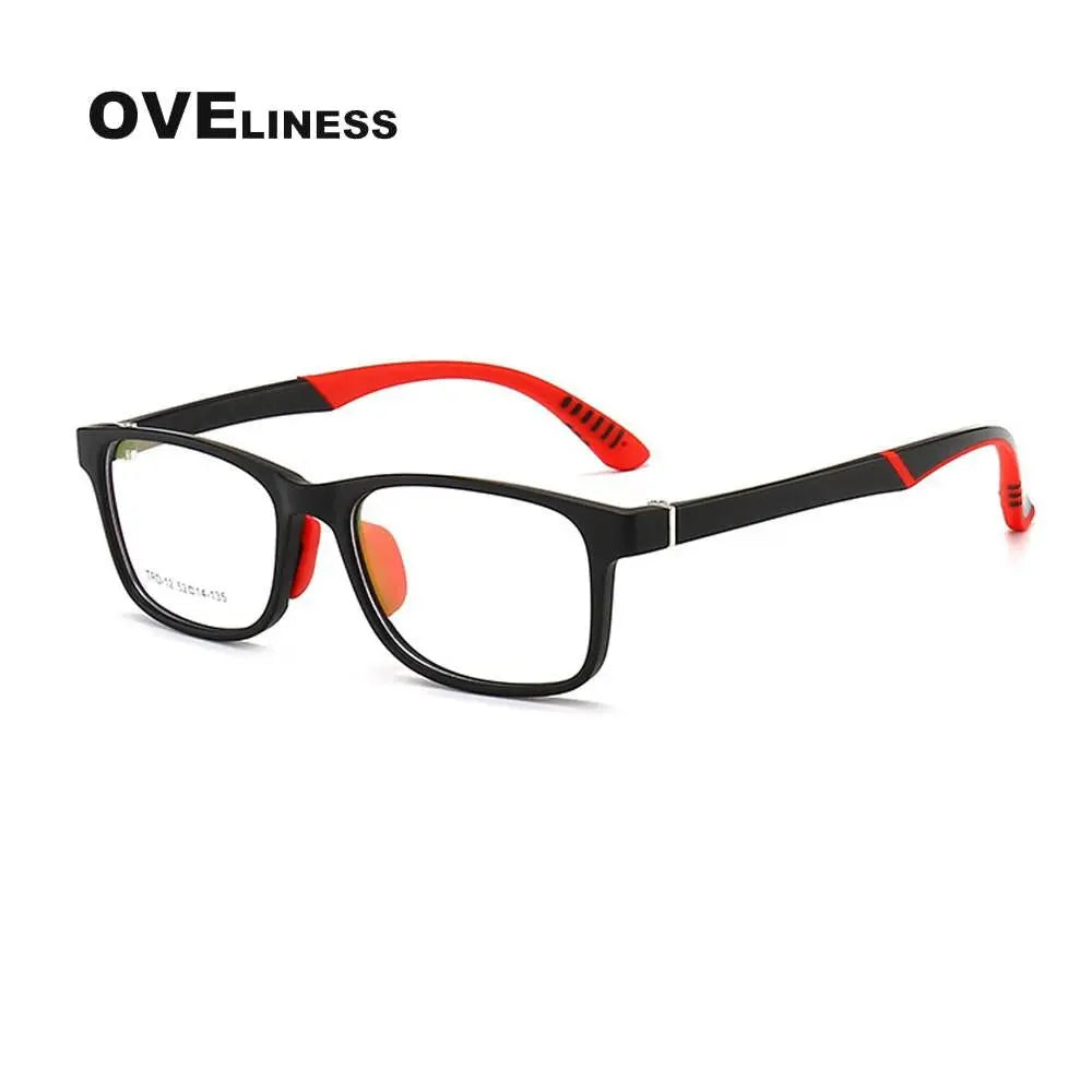 Unisex Square Full Rim Titanium Prescription Glasses Oltrd12p — view 9 | Rx Spectacle