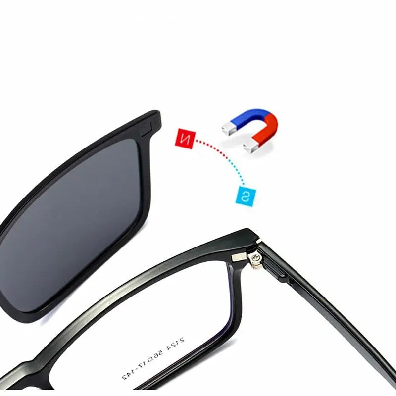Men's Full Rim TR90 Clip-On Prescription Glasses 2126 — view 8 | Rx Spectacle