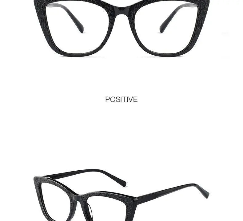 Women's Cat Eye Full Rim Acetate Prescription Glasses Z508 — view 19 | Rx Spectacle