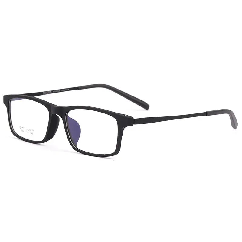 Women's Square Full Rim Titanium Prescription Glasses 48886 — view 5 | Rx Spectacle