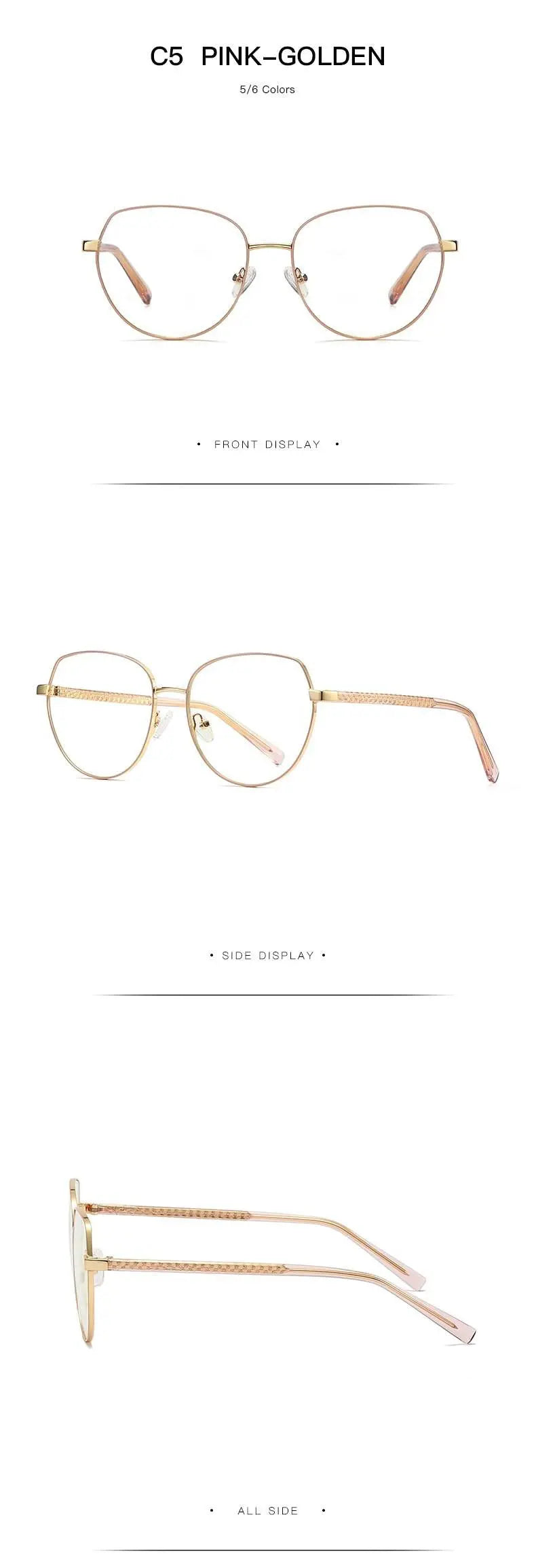 Women's Oval Full Rim TR90 Prescription Glasses 3005 — view 19 | Rx Spectacle
