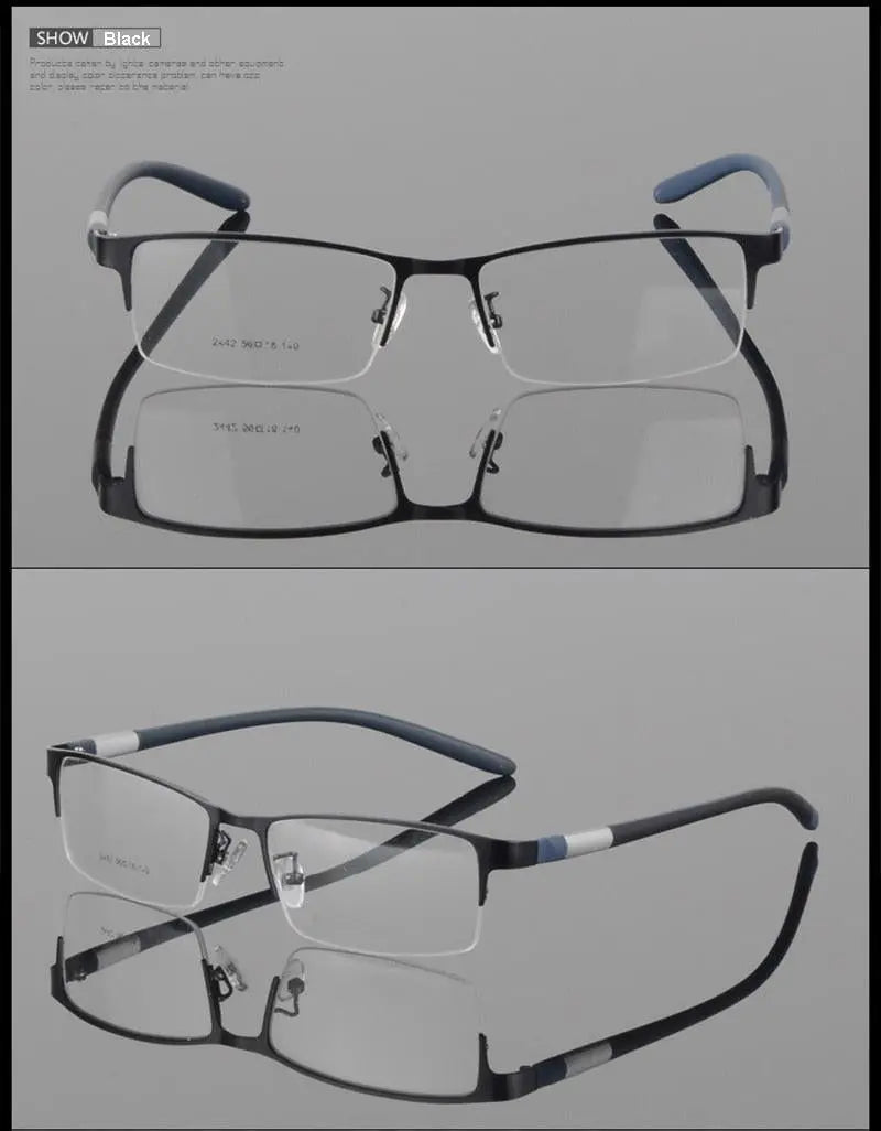 Unisex Semi-Rimless TR90 Prescription Glasses 2242 — view 20 | Rx Spectacle