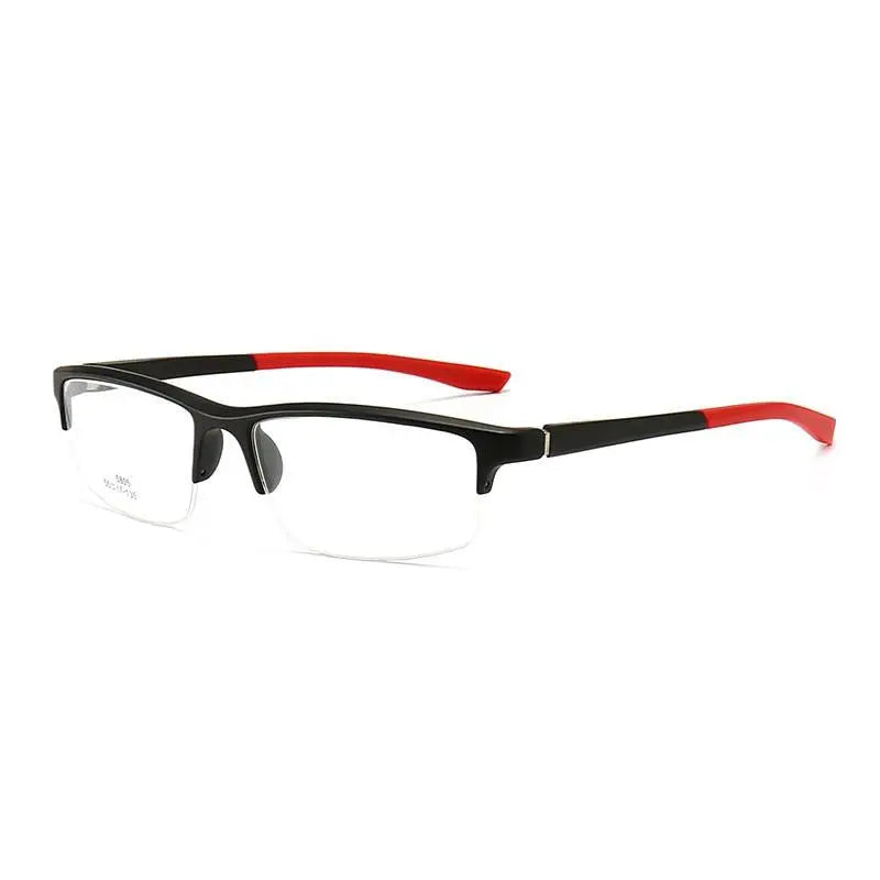 Unisex Semi-Rimless Resin Prescription Glasses 5805 — view 9 | Rx Spectacle