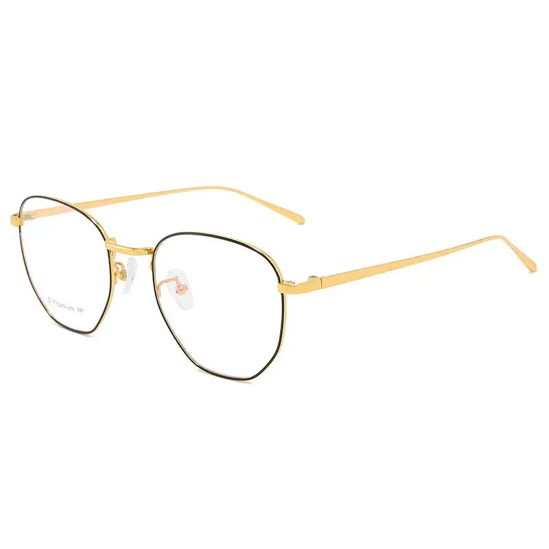 Men's Round Full Rim Alloy Prescription Glasses 1814 — view 3 | Rx Spectacle