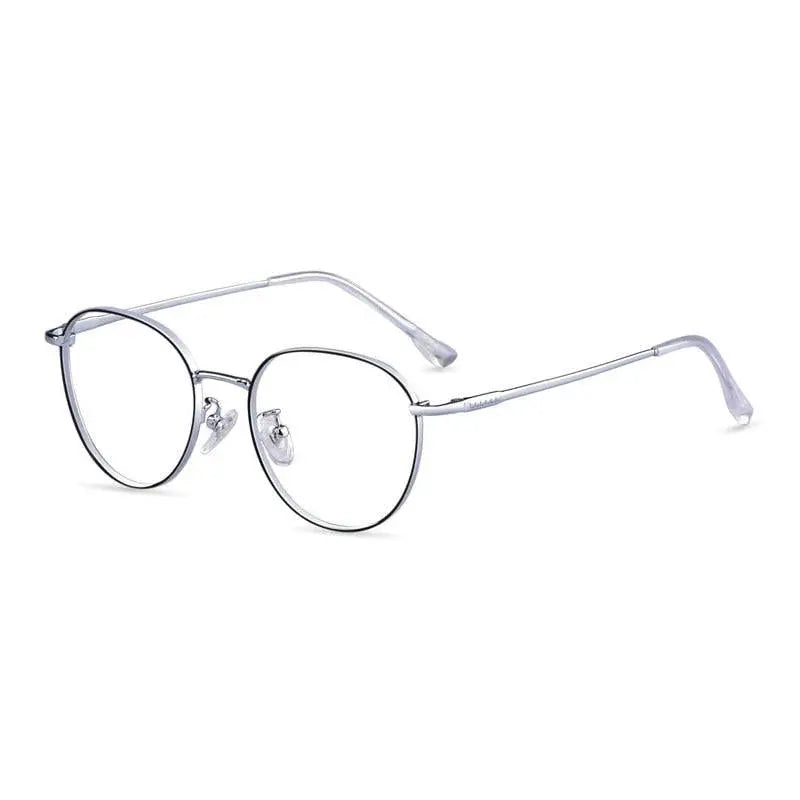 Unisex Polygon Full Rim Titanium Prescription Glasses 80047 — view 3 | Rx Spectacle