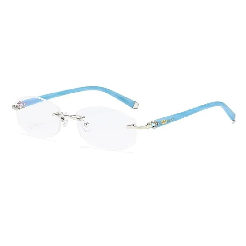 Women's Rimless Titanium Prescription Glasses 58069 — view 12 | Rx Spectacle