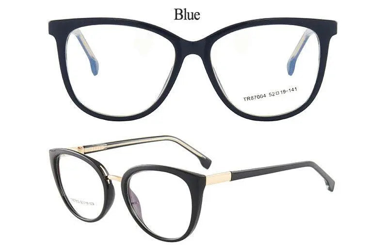 Cat Eye Full Rim TR90 Prescription Glasses 7004 — view 18 | Rx Spectacle