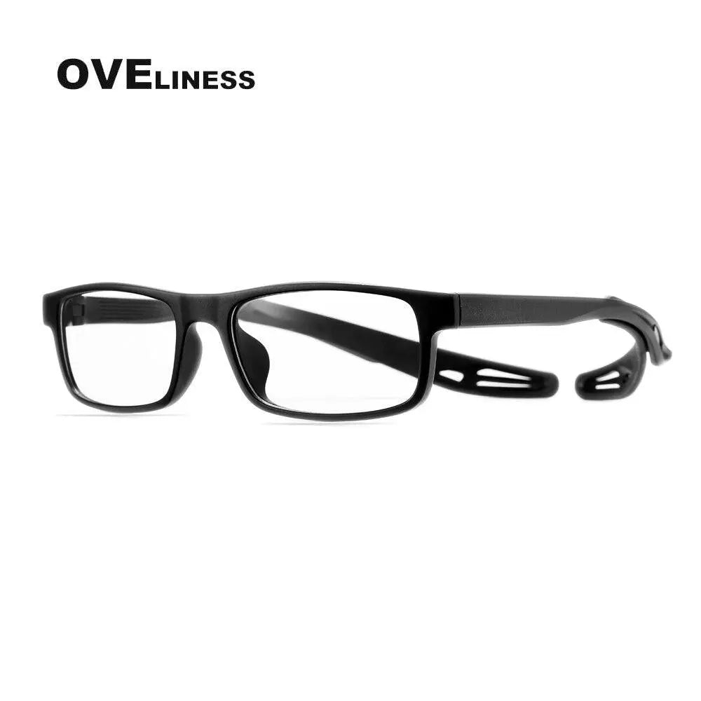 Unisex Square Full Rim Titanium Sports Glasses Olad55p — view 7 | Rx Spectacle