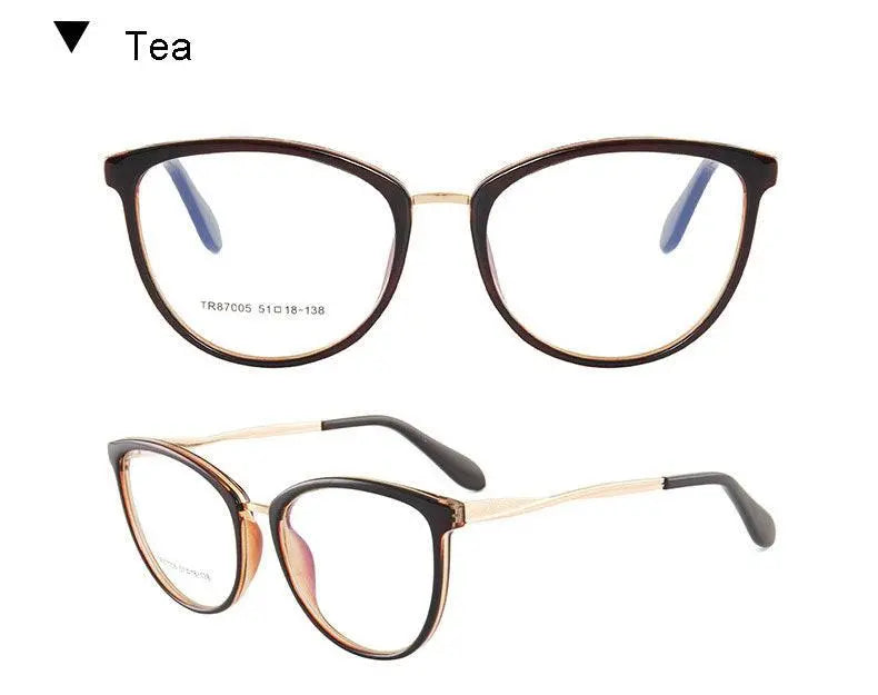 Women's Round Full Rim TR90 Prescription Glasses 7005 — view 18 | Rx Spectacle