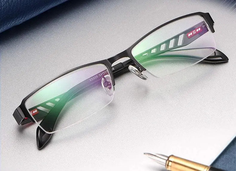 Unisex Semi-Rimless TR90 Prescription Glasses Xs505 — view 7 | Rx Spectacle