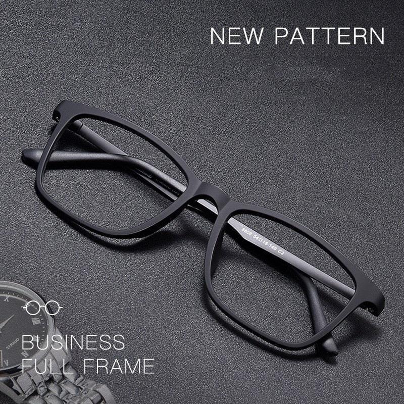 Men's Square Full Rim Titanium Prescription Glasses Y8808 — view 2 | Rx Spectacle