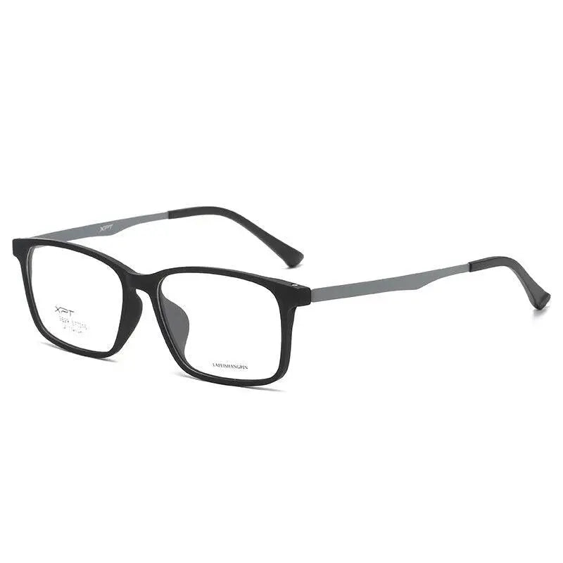 Unisex Square Full Rim Titanium Prescription Glasses 9829 — view 9 | Rx Spectacle