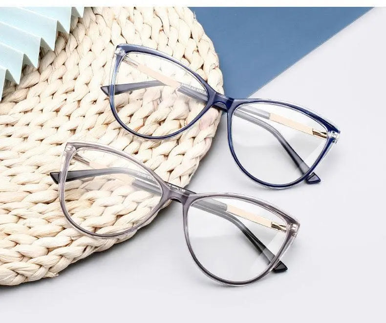 Unisex Cat Eye Full Rim Alloy Prescription Glasses 32002 — view 13 | Rx Spectacle