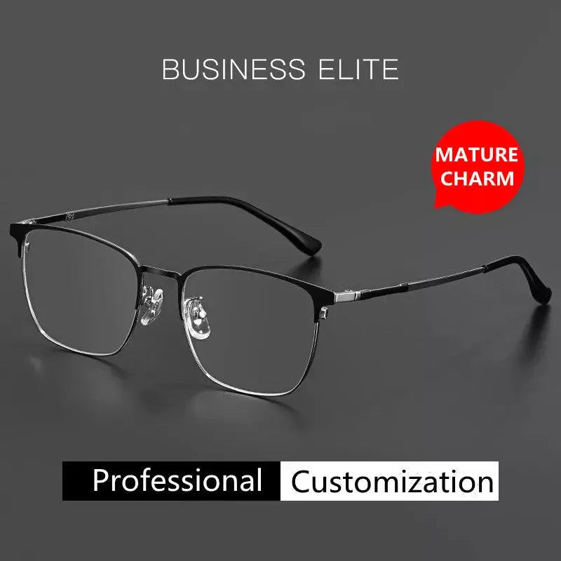 Unisex Square Full Rim Acetate Reading Glasses 91872 — view 2 | Rx Spectacle