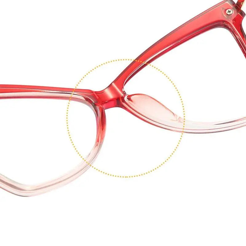 Women's Cat Eye Full Rim TR90 Prescription Glasses 2077 — view 11 | Rx Spectacle