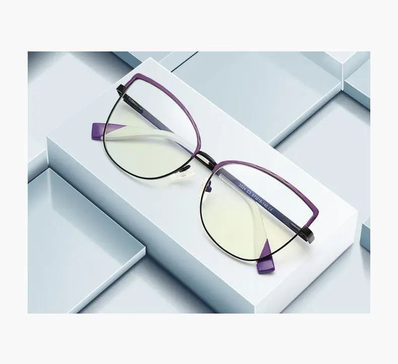 Women's Cat Eye Full Rim TR90 Prescription Glasses 3024 — view 1 | Rx Spectacle