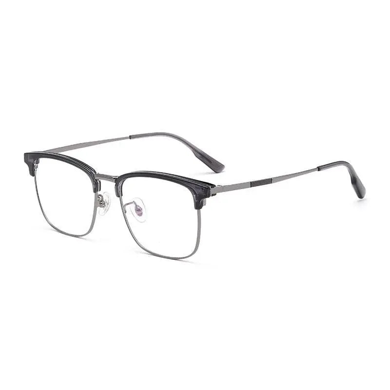 Men's Square Full Rim Titanium Prescription Glasses 2312YJ — view 5 | Rx Spectacle