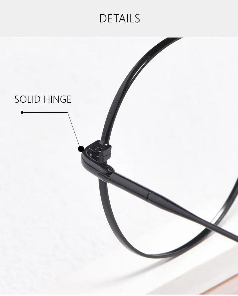Unisex Round Full Rim Titanium Prescription Glasses 6621X — view 16 | Rx Spectacle