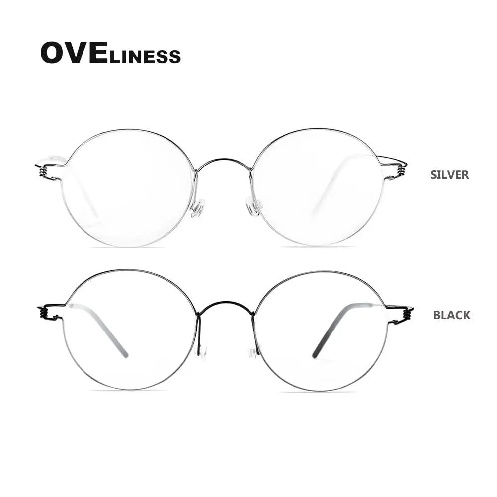 Unisex Full Rim Screwless Prescription Glasses Ols02 — view 5 | Rx Spectacle