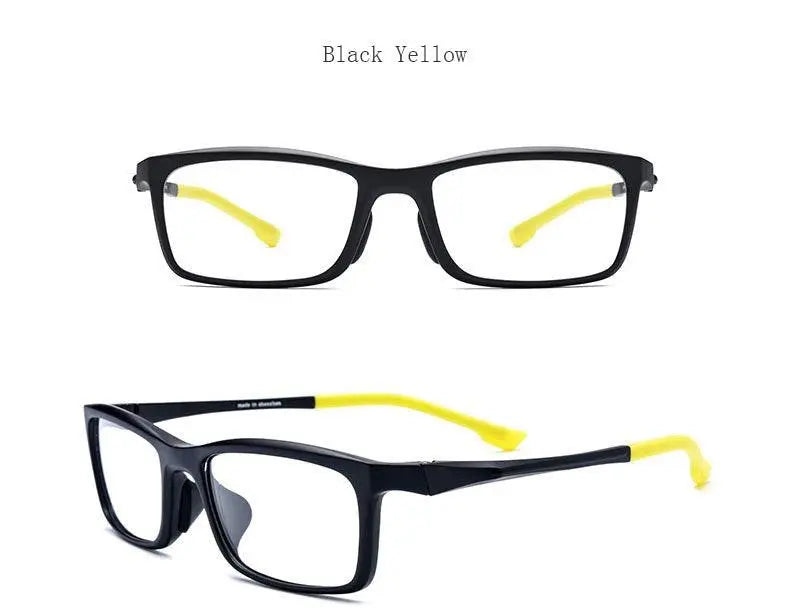 Men's Rectangular Full Rim Titanium Sports Glasses 17209 — view 16 | Rx Spectacle