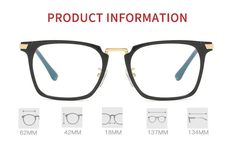 Women's Square Full Rim TR90 Prescription Glasses 62142 — view 2 | Rx Spectacle