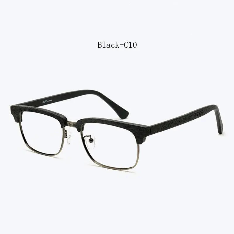 Men's Square Full Rim Titanium Prescription Glasses Ta12321 — view 8 | Rx Spectacle