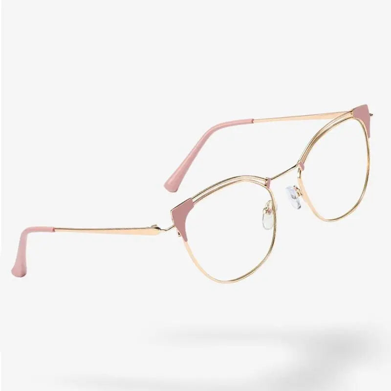 Unisex Cat Eye Full Rim Alloy Prescription Glasses L95537 — view 6 | Rx Spectacle