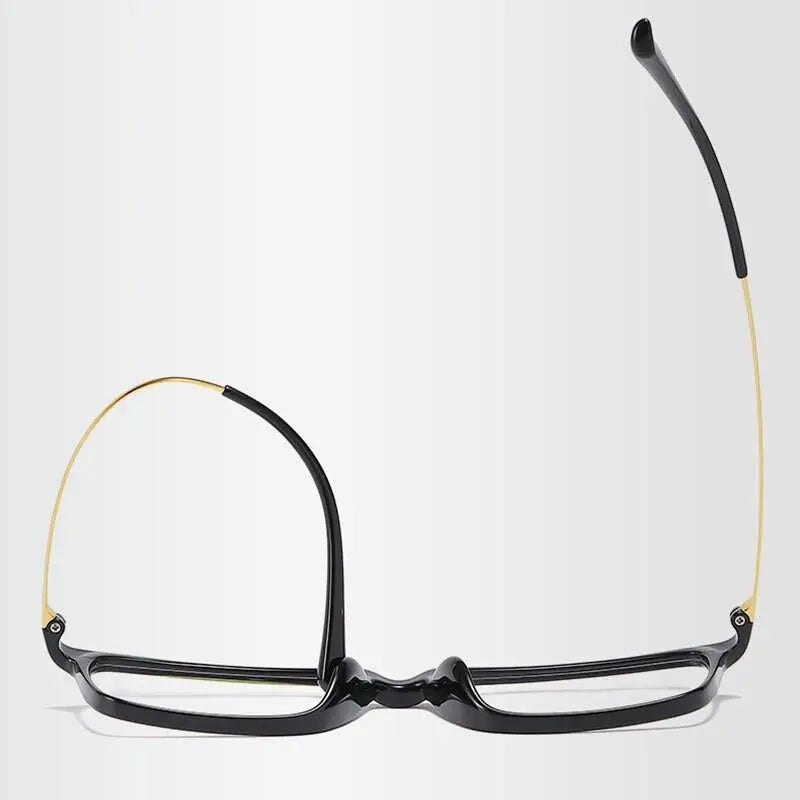Men's Rectangular Full Rim Titanium Prescription Glasses 7036 — view 4 | Rx Spectacle