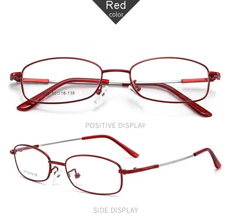Unisex Full Rim Alloy Prescription Glasses 611 — view 20 | Rx Spectacle