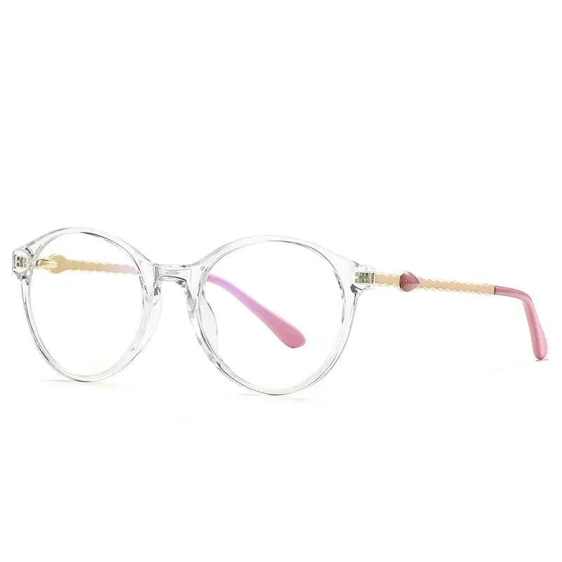Women's Round Full Rim TR90 Prescription Glasses 942066 — view 6 | Rx Spectacle