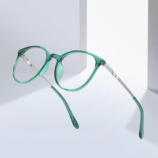 Women's Round Full Rim TR90 Prescription Glasses 2055 — view 1 | Rx Spectacle