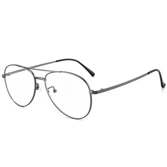 Unisex Oval Full Rim Titanium Double Bridge Prescription Glasses 2194 — view 1 | Rx Spectacle
