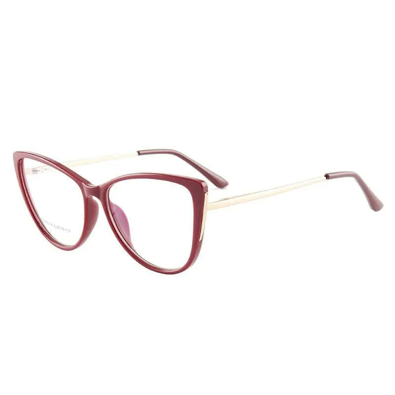 Women's Cat Eye Full Rim TR90 Prescription Glasses 7016 — view 5 | Rx Spectacle
