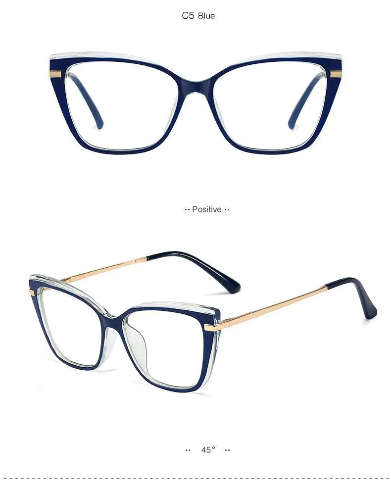 Women's Square Full Rim TR90 Prescription Glasses 95763 — view 15 | Rx Spectacle