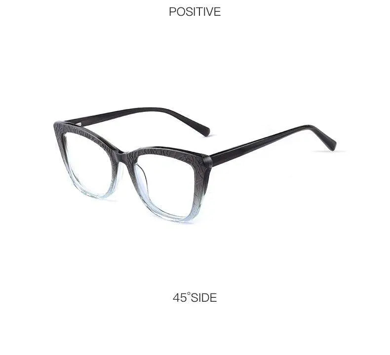 Women's Cat Eye Full Rim Acetate Prescription Glasses Z508 — view 27 | Rx Spectacle