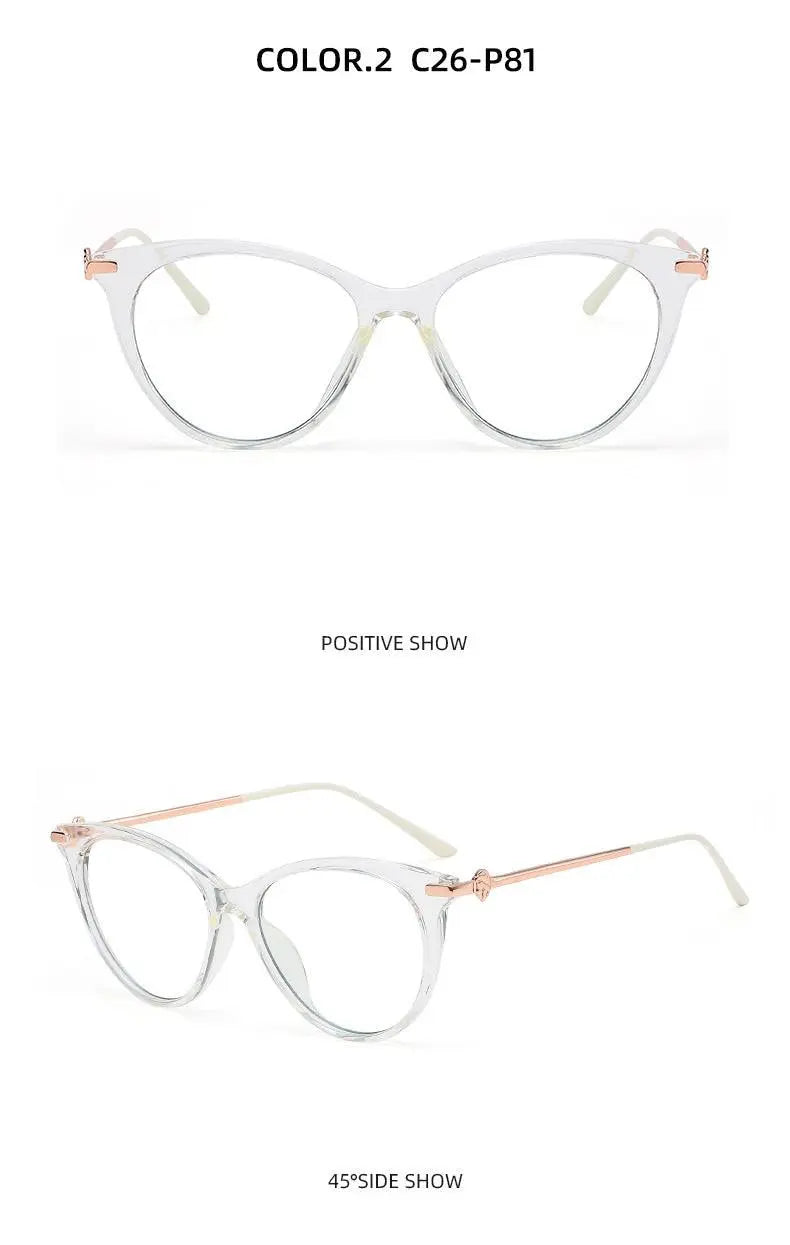Women's Cat Eye Full Rim TR90 Prescription Glasses Tr2335 — view 13 | Rx Spectacle