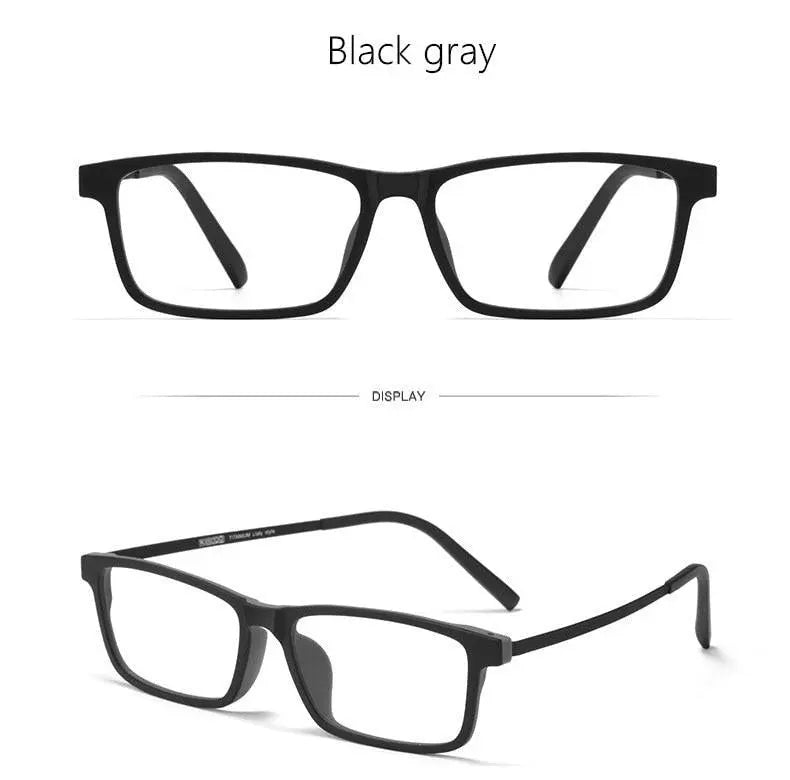 Unisex Full Rim Titanium Prescription Glasses 8836X — view 13 | Rx Spectacle