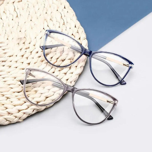Unisex Cat Eye Full Rim Alloy Prescription Glasses 32002 — view 1 | Rx Spectacle