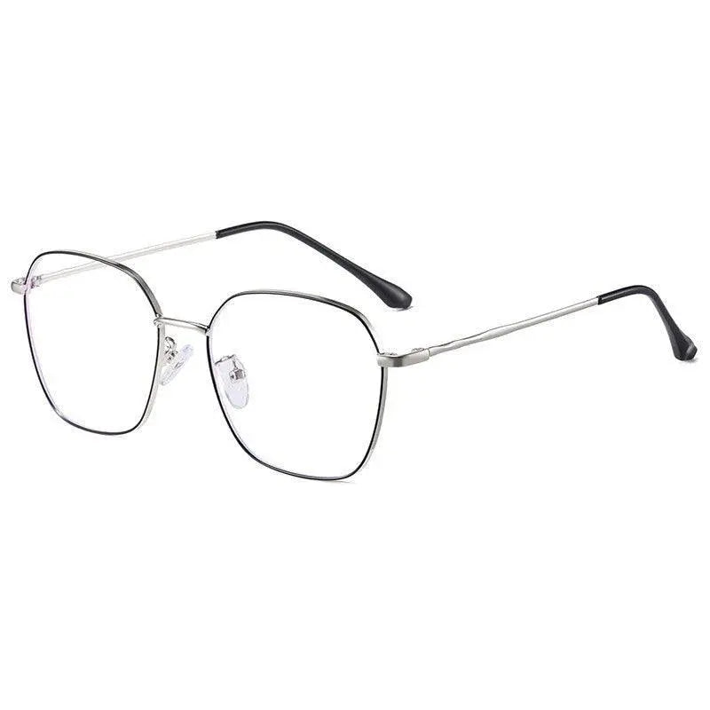 Unisex Polygon Full Rim Alloy Prescription Glasses Zy9037 — view 11 | Rx Spectacle