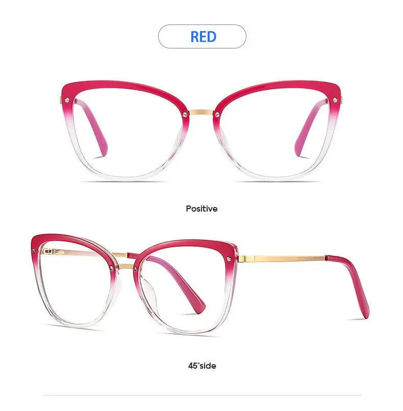 Women's Square Full Rim TR90 Prescription Glasses 2076 — view 18 | Rx Spectacle