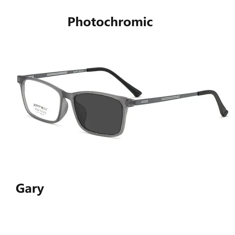 Unisex Square Full Rim Titanium Reading Glasses 9824 — view 15 | Rx Spectacle