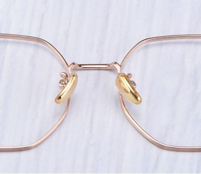 Unisex Polygon Full Rim Titanium Prescription Glasses T3903 — view 12 | Rx Spectacle