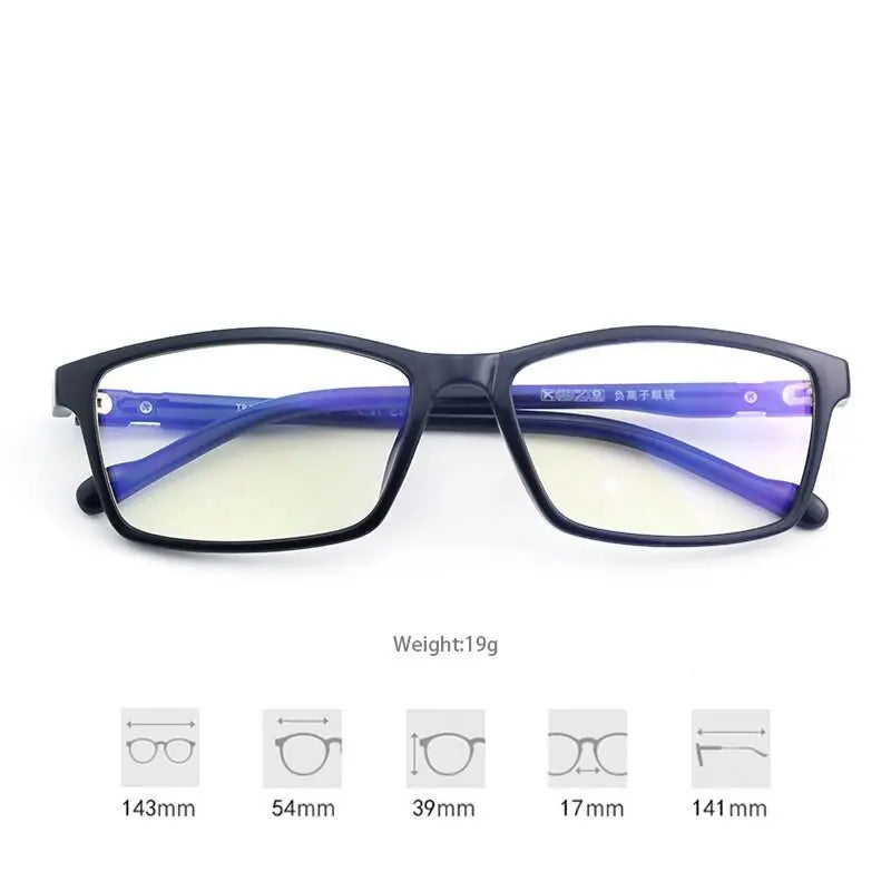 Unisex Square Full Rim Acetate Prescription Glasses N6701 — view 3 | Rx Spectacle