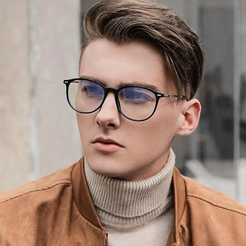 Men's Square Full Rim Alloy Prescription Glasses 6911 — view 2 | Rx Spectacle