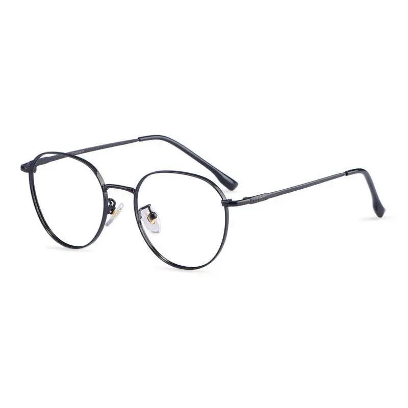Unisex Polygon Full Rim Titanium Prescription Glasses 80047 — view 4 | Rx Spectacle