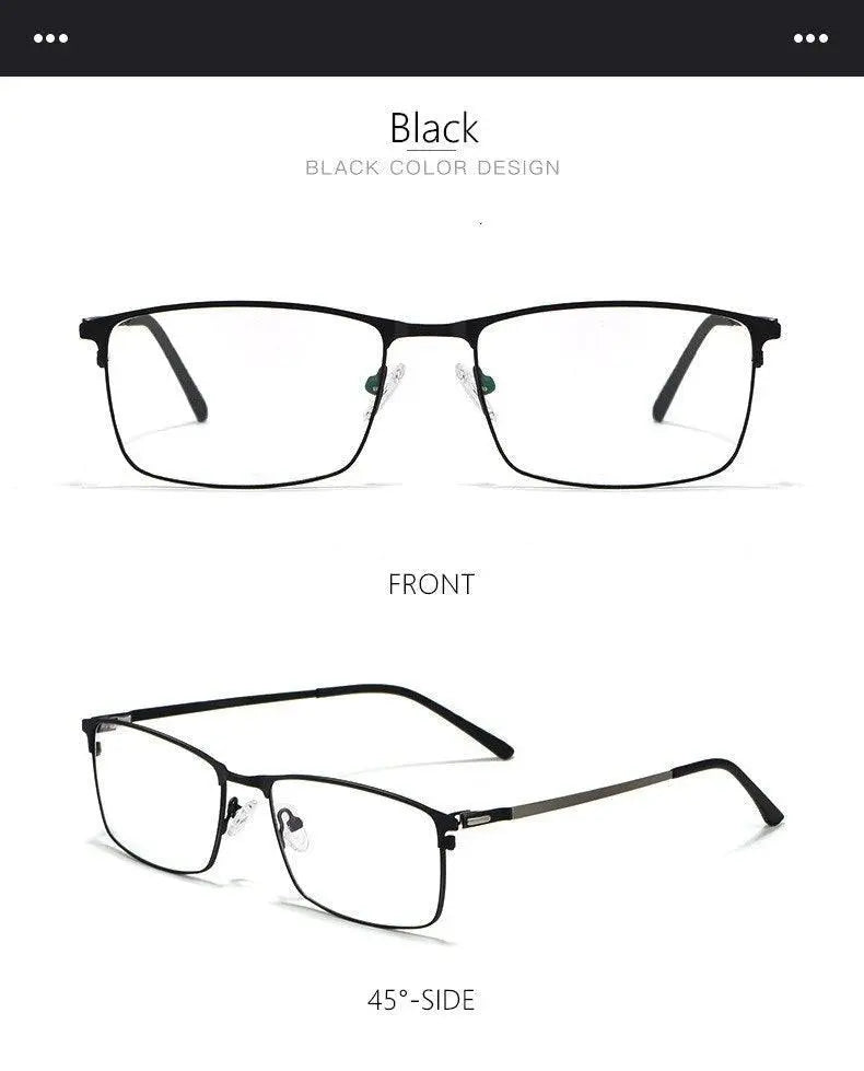 Men's Full Rim Alloy Prescription Glasses P9847 — view 12 | Rx Spectacle