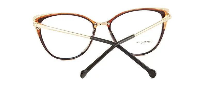 Women's Cat Eye Full Rim TR90 Prescription Glasses 7019 — view 16 | Rx Spectacle