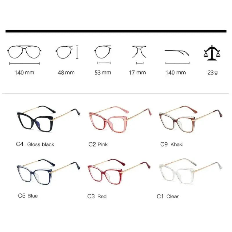 Women's Square Full Rim TR90 Prescription Glasses 95763 — view 6 | Rx Spectacle
