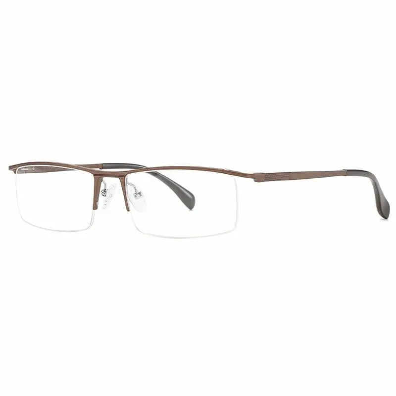 Unisex Semi-Rimless Alloy Prescription Glasses 6297 — view 2 | Rx Spectacle